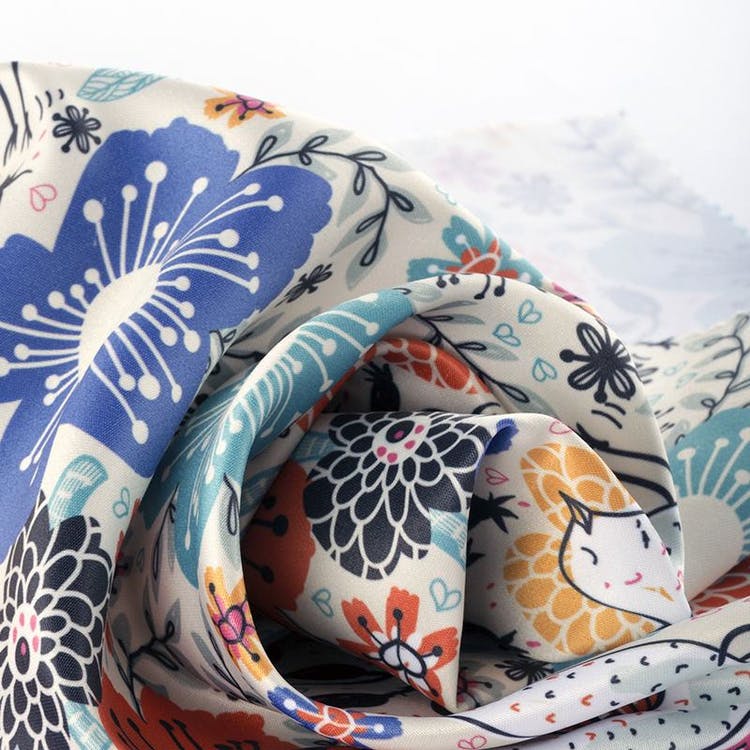 Satin Fabric Printing